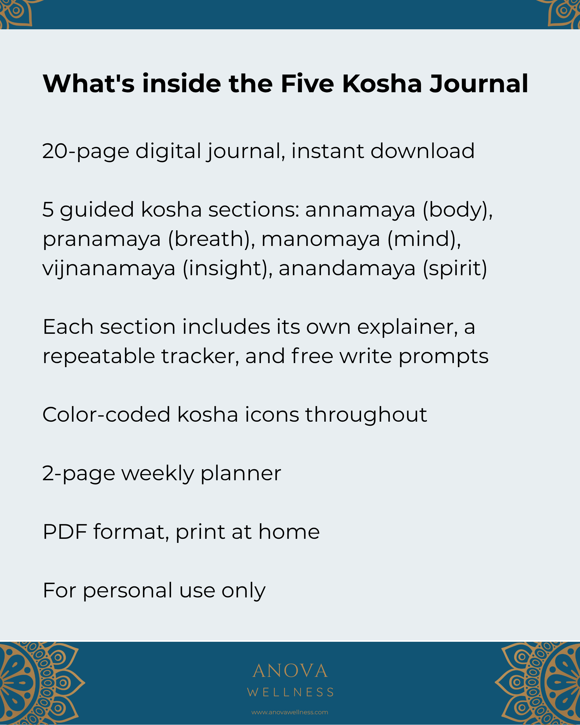 The Five Koshas Journal - Image 5